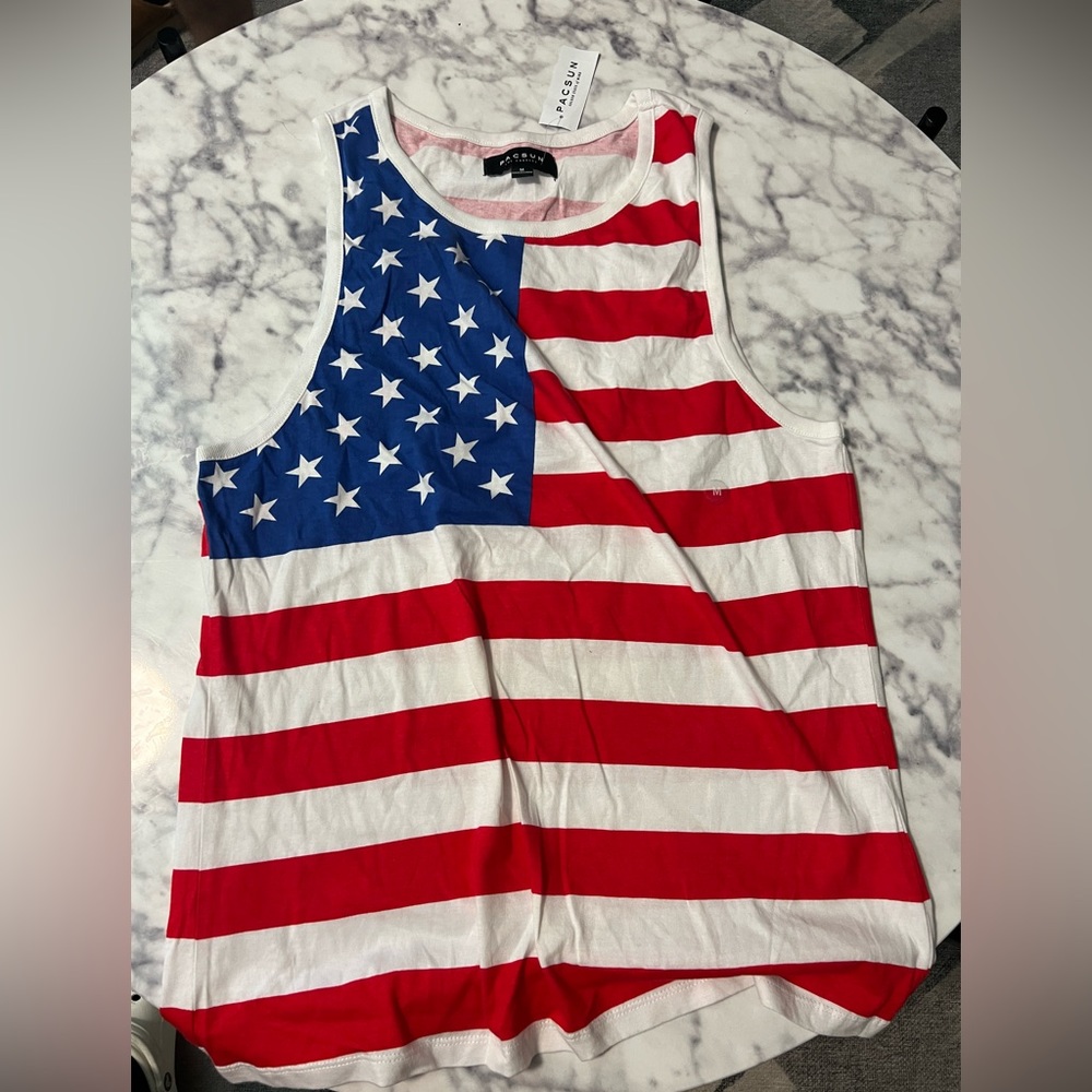 Pacsun American flag tank top